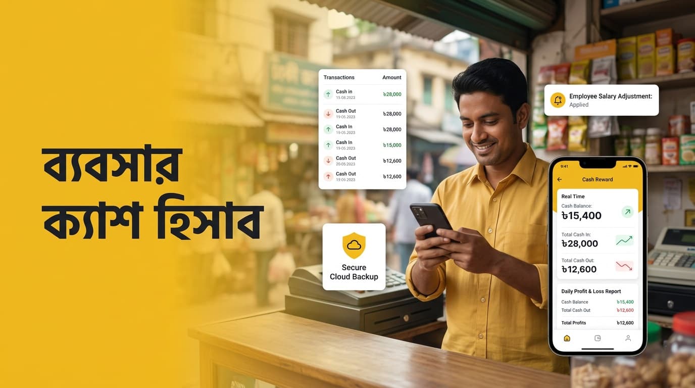 ব্যবসার ক্যাশ হিসাব রাখার ৫টি দুর্দান্ত উপায় ও Hishabee-এর সমাধান