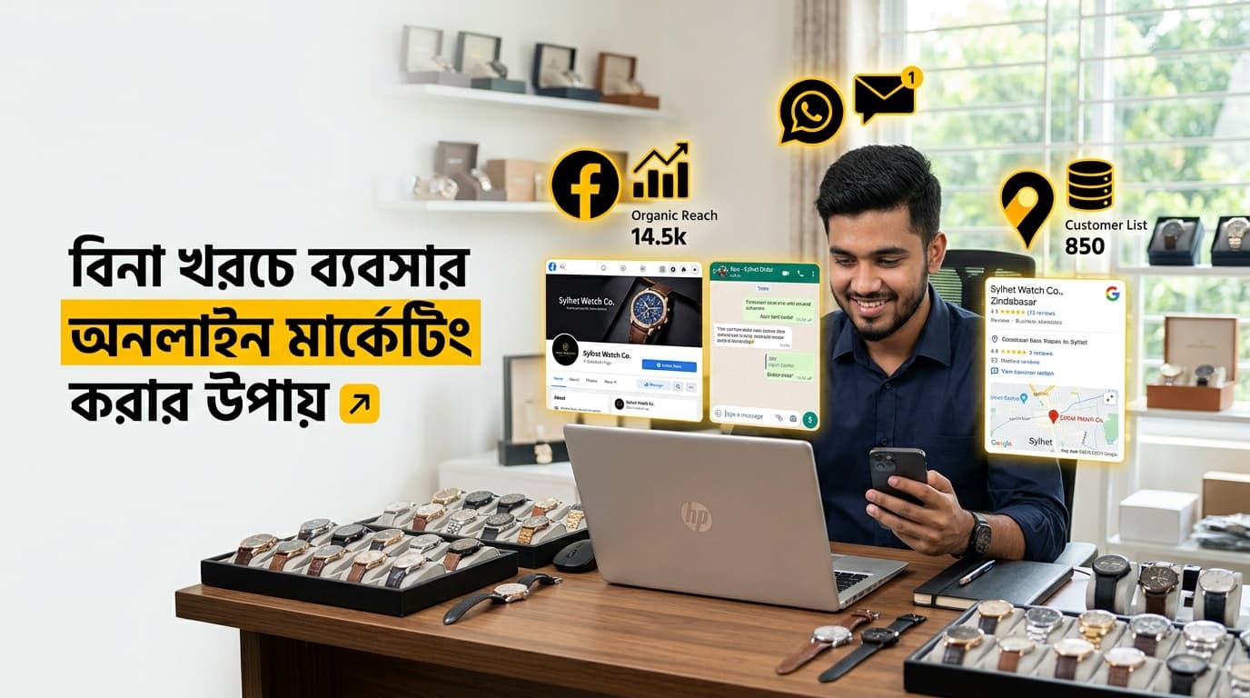 বিনা খরচে ব্যবসার অনলাইন মার্কেটিং করার উপায়: ৫টি জাদুকরী টিপস